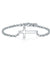 Solid 925 Sterling Silver Bracelet Cross Religious and Wedding Gift Classic-Bijoux Pour Elle