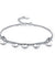 Solid 925 Sterling Silver Bracelet Dangle Circle Fashion Bridesmaid Wedding Gift-Bijoux Pour Elle