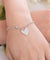 Solid 925 Sterling Silver Bracelet Dangle Heart Bridesmaid Wedding Gift Classic-Bijoux Pour Elle