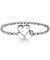 Solid 925 Sterling Silver Bracelet Dangle Heart Bridesmaid Wedding Gift Classic-Bijoux Pour Elle