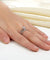 Solid 925 Sterling Silver Ring Fashion Party Jewelry Simulated Diamond-Bijoux Pour Elle