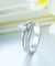 Solid 925 Sterling Silver Ring Fashion Party Jewelry Simulated Diamond-Bijoux Pour Elle