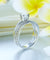 Solid 925 Sterling Silver Ring Fashion Party Jewelry Simulated Diamond-Bijoux Pour Elle