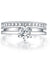 Solid 925 Sterling Silver Ring Fashion Party Jewelry Simulated Diamond-Bijoux Pour Elle