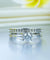 Solid 925 Sterling Silver Ring Fashion Party Jewelry Simulated Diamond-Bijoux Pour Elle