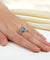 Sterling 925 Silver Bridal Wedding Engagement Ring Set 2 Carat Pear Fancy Blue Simulated Diamond Jewelry-Bijoux Pour Elle