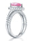Sterling 925 Silver Bridal Wedding Engagement Ring Set 2 Carat Pear Fancy Pink Simulated Diamond Jewelry-Bijoux Pour Elle