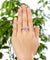 Sterling 925 Silver Bridal Wedding Engagement Ring Set 2 Carat Pear Fancy Pink Simulated Diamond Jewelry-Bijoux Pour Elle