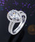 Sterling 925 Silver Bridal Wedding Promise Engagement Ring Set 2 Ct Pear Jewelry Simulated Diamond-Bijoux Pour Elle