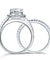 Sterling 925 Silver Bridal Wedding Promise Engagement Ring Set 2 Ct Pear Jewelry Simulated Diamond-Bijoux Pour Elle