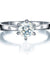Sterling 925 Silver Simulated Diamond Wedding Engagement Ring-Bijoux Pour Elle