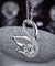 Swan Pendant Necklace Solid 925 Sterling Silver Jewelry Simulated Diamond-Bijoux Pour Elle