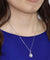 Tear Drop 1 Carat Round Cut Simulated Diamond Bridal 925 Sterling Silver Pendant Necklace-Bijoux Pour Elle