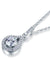 Tear Drop 1 Carat Round Cut Simulated Diamond Bridal 925 Sterling Silver Pendant Necklace-Bijoux Pour Elle
