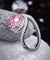 Twist Curl 925 Sterling Silver Wedding Engagement Ring 2 Ct Fancy Pink Simulated Diamond Promise Anniversary-Bijoux Pour Elle