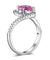 Twist Curl 925 Sterling Silver Wedding Engagement Ring 2 Ct Fancy Pink Simulated Diamond Promise Anniversary-Bijoux Pour Elle