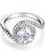 Twist Curl 925 Sterling Silver Wedding Engagement Ring 2 Ct Simulated Diamond-Bijoux Pour Elle