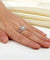 Twist Curl 925 Sterling Silver Wedding Engagement Ring 2 Ct Simulated Diamond-Bijoux Pour Elle