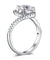 Twist Curl 925 Sterling Silver Wedding Engagement Ring 2 Ct Simulated Diamond-Bijoux Pour Elle