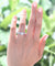 Vintage Style 1 Carat Simulated Diamond 925 Sterling Silver Bridal Wedding Engagement Ring Jewelry-Bijoux Pour Elle
