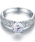 Vintage Style 1 Carat Simulated Diamond 925 Sterling Silver Bridal Wedding Engagement Ring Jewelry-Bijoux Pour Elle