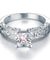 Vintage Style 1 Carat Simulated Diamond 925 Sterling Silver Wedding Engagement Ring-Bijoux Pour Elle