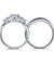 Vintage Style 1 Carat Simulated Diamond Sterling 925 Silver 2-Pc Wedding Engagement Ring Set-Bijoux Pour Elle