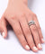 Vintage Style 1 Carat Simulated Diamond Sterling 925 Silver 2-Pc Wedding Engagement Ring Set-Bijoux Pour Elle