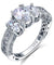 Vintage Style 2 Carat Simulated Diamond 925 Sterling Silver Wedding Engagement Ring-Bijoux Pour Elle