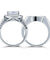Vintage Style 2 Carat Simulated Diamond Sterling 925 Silver 2-Pc Bridal Wedding Engagement Ring Set-Bijoux Pour Elle