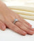 Vintage Style Art Deco 925 Sterling Silver Ring Promise Engagement Simulated Diamond-Bijoux Pour Elle