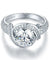 Vintage Style Art Deco 925 Sterling Silver Ring Promise Engagement Simulated Diamond-Bijoux Pour Elle