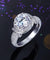 Vintage Style Art Deco 925 Sterling Silver Ring Promise Engagement Simulated Diamond-Bijoux Pour Elle