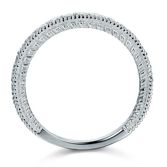 Vintage Style Art Deco Simulated Diamond Sterling 925 Silver Band Wedding Eternity Ring-Bijoux Pour Elle