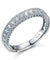 Vintage Style Art Deco Simulated Diamond Sterling 925 Silver Band Wedding Eternity Ring-Bijoux Pour Elle