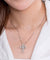 Vintage Style Cross Dancing Stone Necklace 925 Sterling Silver-Bijoux Pour Elle
