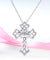 Vintage Style Cross Dancing Stone Necklace 925 Sterling Silver-Bijoux Pour Elle